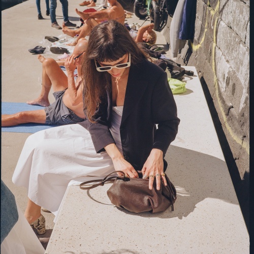 Plis Bag M, deep brown OUTLET | Balagan Studio