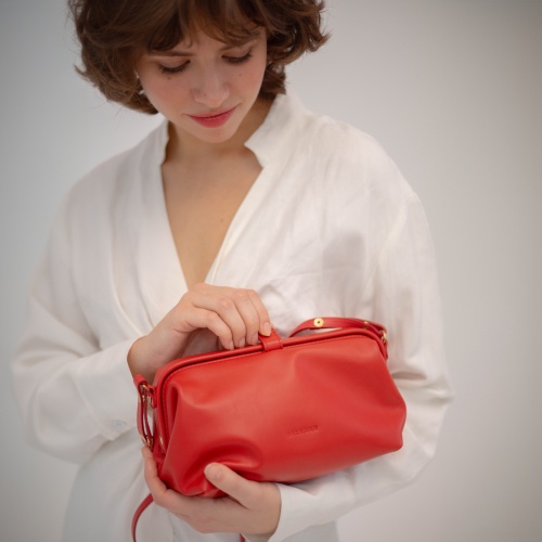 Rofe torebka M, makowa czerwień OUTLET | Balagan Studio