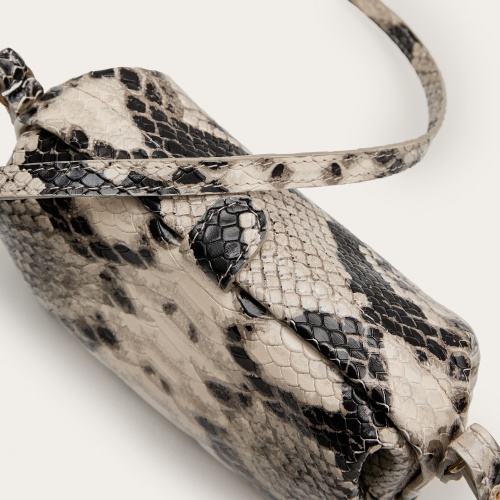 Rofe Bag S, off white python pattern OUTLET | Balagan Studio