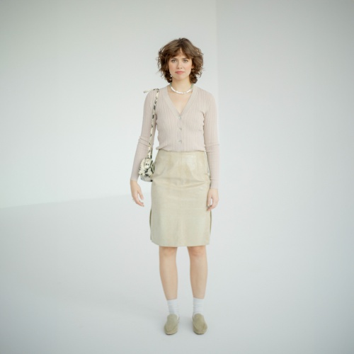 Rofe Bag S, off white python pattern OUTLET | Balagan Studio