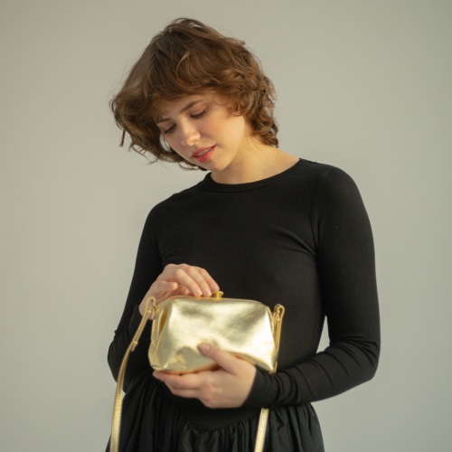 Rofe Bag S, gold OUTLET | Balagan Studio