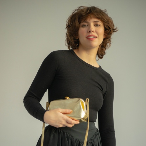 Rofe Bag S, gold OUTLET | Balagan Studio