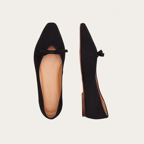 Pliya Ballerina, black suede | Balagan Studio