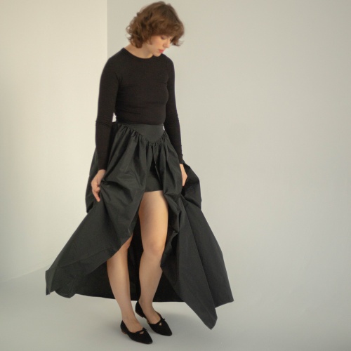 Pliya Ballerina, black suede | Balagan Studio