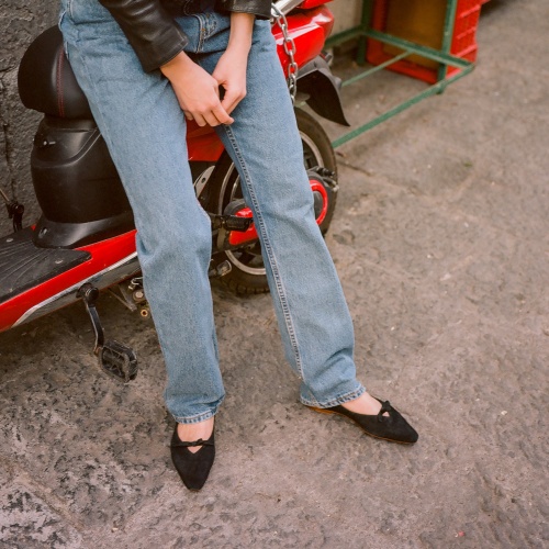 Pliya Ballerina, black suede | Balagan Studio