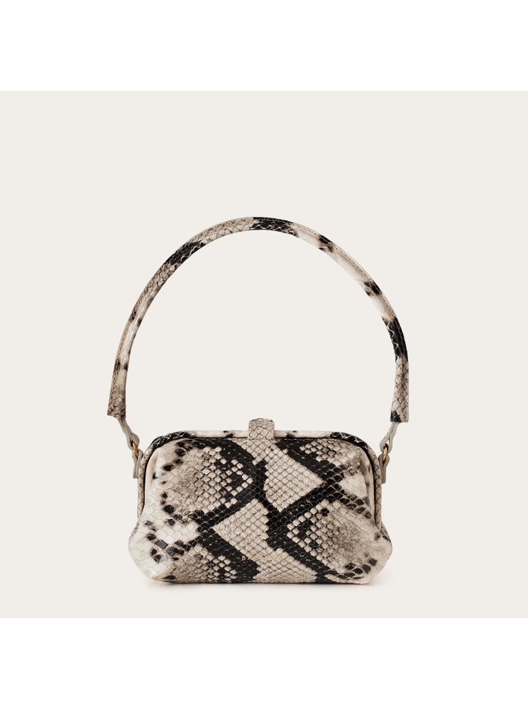 Roha torebka S, złamana biel pytona OUTLET | Balagan Studio