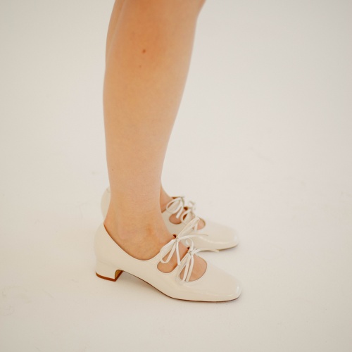 Greta Heels, glossy white | Balagan Studio