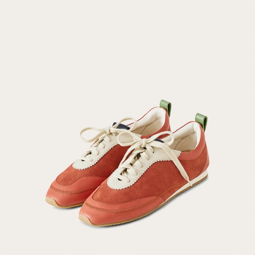 Ritza sneakersy, vintage czerwony nubuk | Balagan Studio