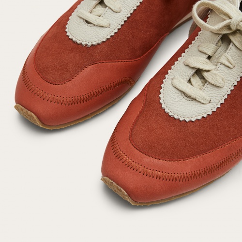 Ritza sneakersy, vintage czerwony nubuk | Balagan Studio