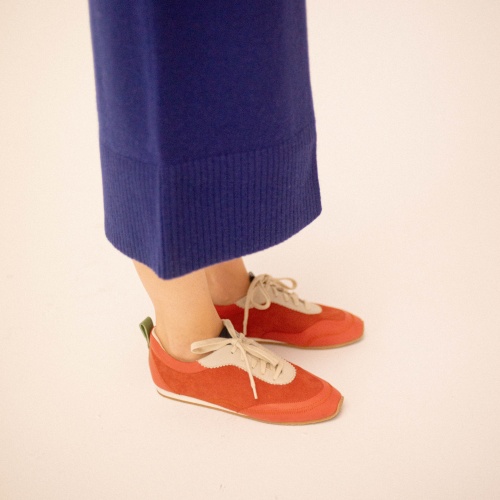 Ritza sneakersy, vintage czerwony nubuk | Balagan Studio