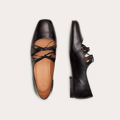 Shirley Ballerina, glossy black | Balagan Studio