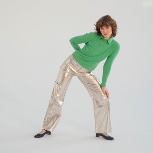 Dora Low Heels, navy glitter | Balagan Studio