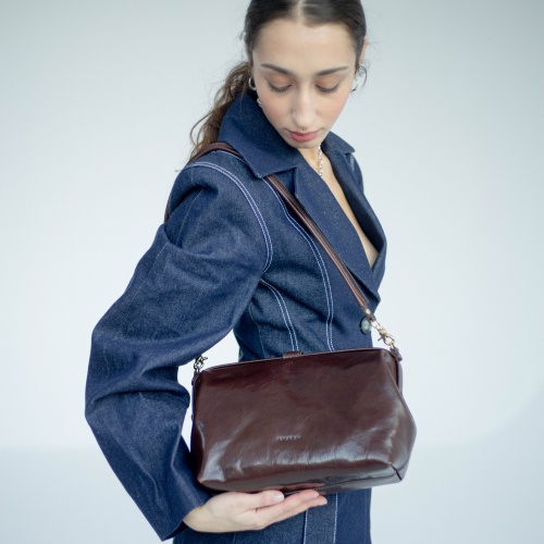 Rofe torebka L, ciemny brąz OUTLET | Balagan Studio