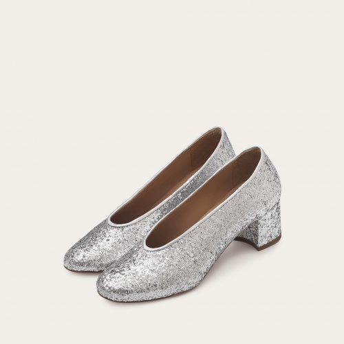 Leilot czółenka, srebrny brokat | Balagan Studio