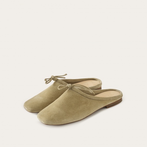 Agadir klapki, zbożowy welur | Balagan Studio