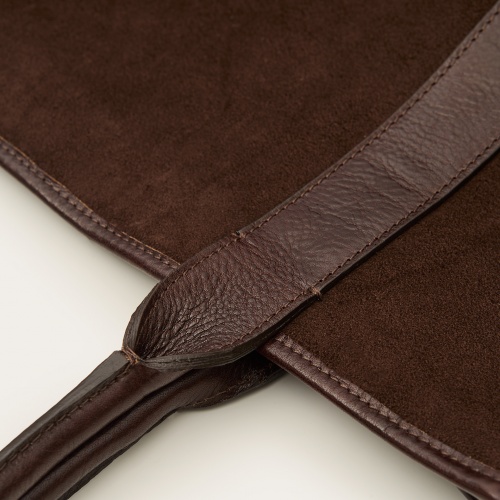 Sal Tote Bag Horizontal XL, dark chocolate velvet | Balagan Studio