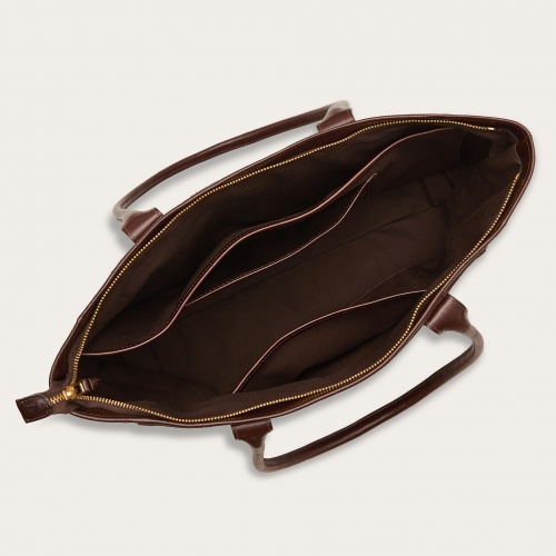 Sal Tote Bag Horizontal XL, dark chocolate velvet | Balagan Studio