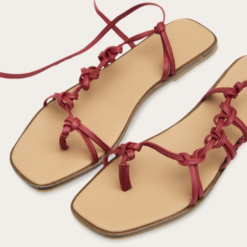 Nof sandały, marsala | Balagan Studio