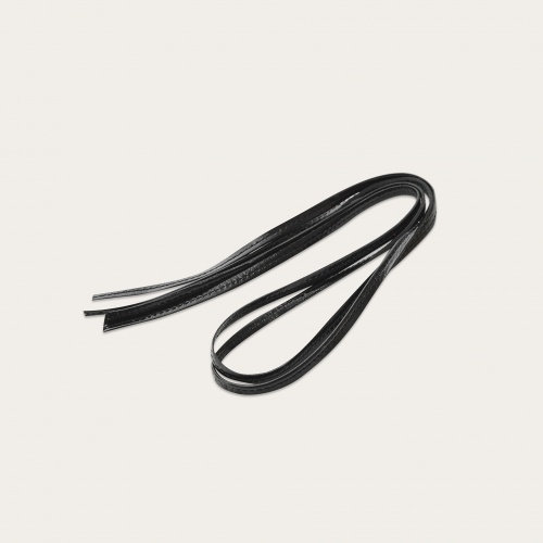 Shoelaces Roma, glossy black