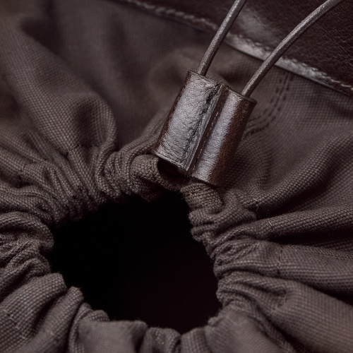 Champagne Bucket Bag M, deep brown | Balagan Studio