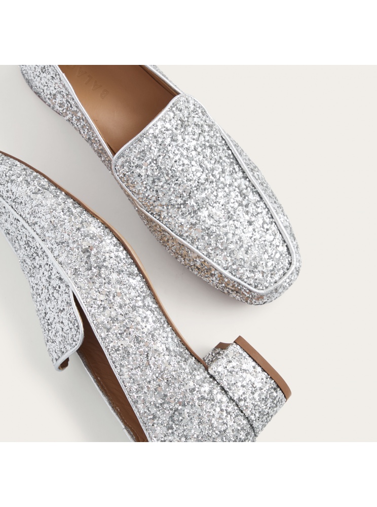 Hava Heels, silver glitter| Balagan Studio