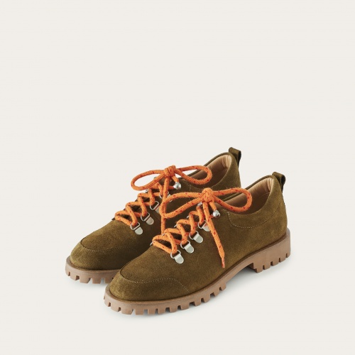 Dolomiti półbuty, ziemisty welur| Balagan Studio