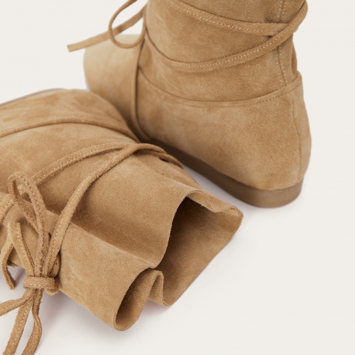 Kri botki, piaskowy welur | Balagan Studio