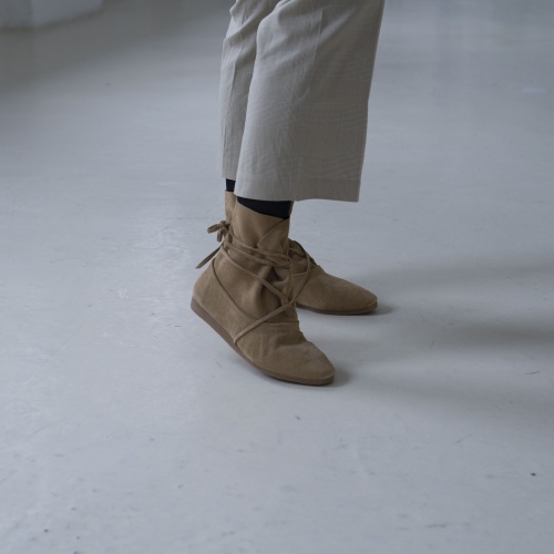 Kri botki, piaskowy welur | Balagan Studio