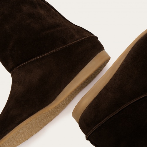 Sasha Boots, dark chocolate velvet | Balagan Studio