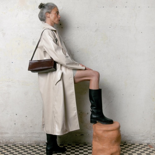 Monique Bag M, brown croco | Balagan Studio