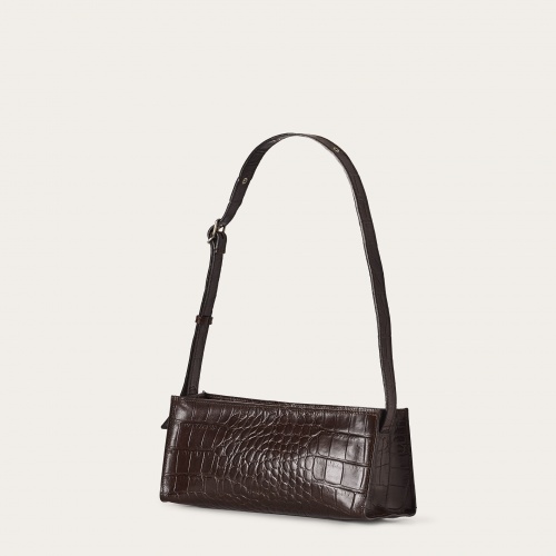 Monique Bag M, brown croco | Balagan Studio