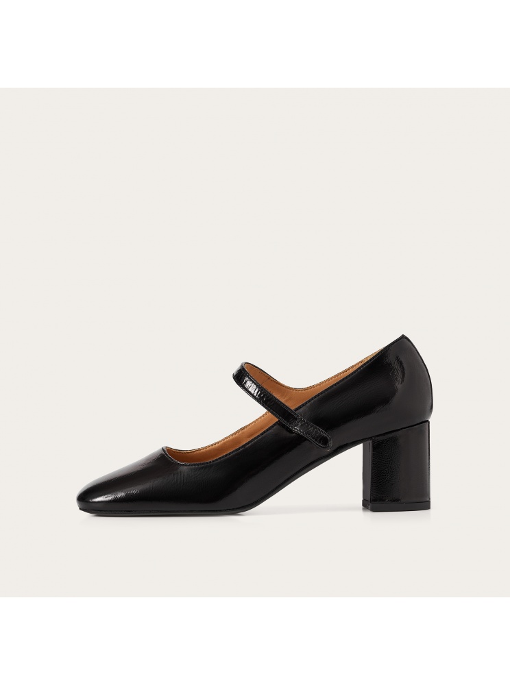Dora High Heels, glossy black