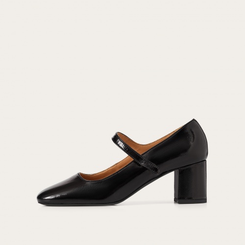 Dora High Heels, glossy black