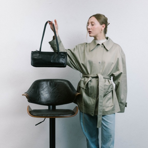 Baguette torebka M, czarny | Balagan Studio