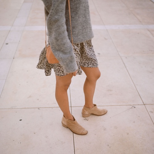 Lea Boots, sand velvet | Balagan Studio