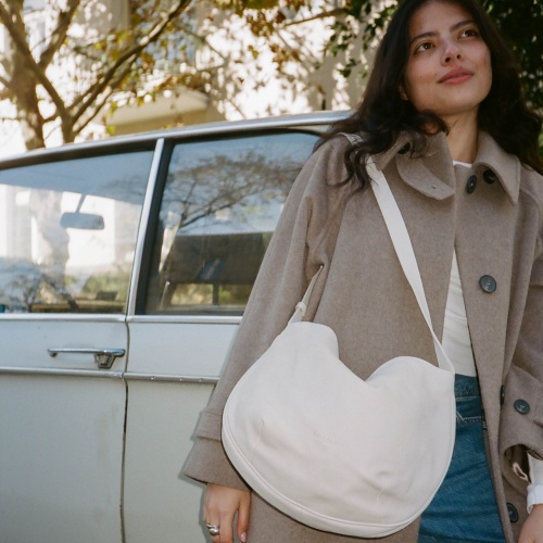 Crêpe Bag M, ivory | Balagan Studio
