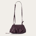 Plis Bag M, burgundy