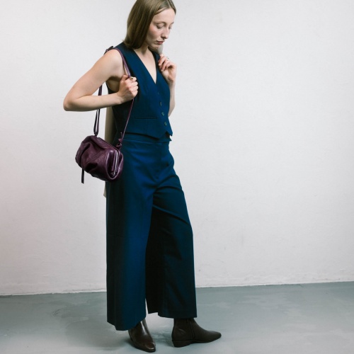 Plis torebka M, burgund | Balagan Studio