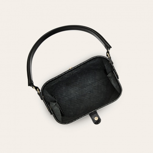 Roha torebka S, czarna plecionka | Balagan Studio