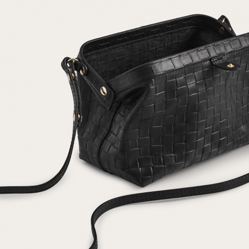 Rofe Bag M, matte black braid | Balagan Studio