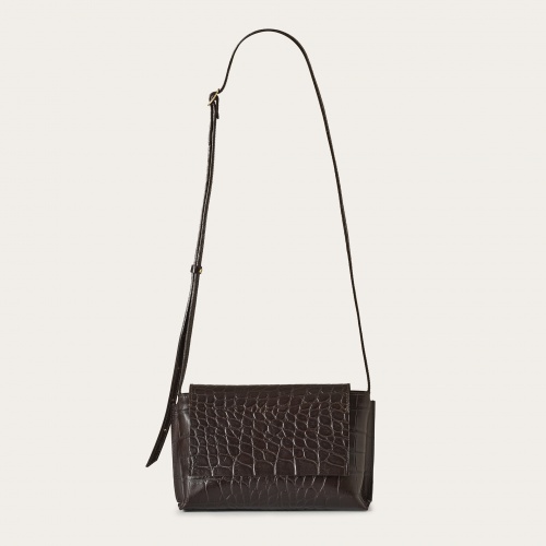 Ashley Bag, brown croco