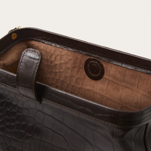 Rofe Bag L, brown croco | Balagan Studio