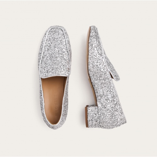 Hava czółenka, srebrny brokat | Balagan Studio