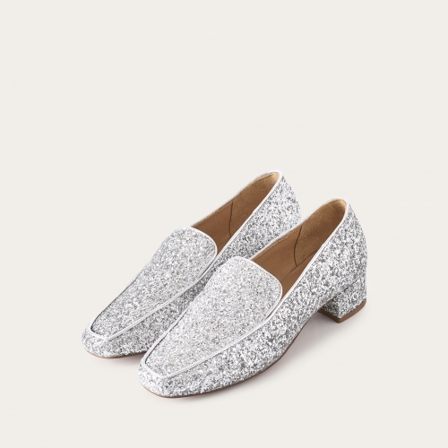 Hava czółenka, srebrny brokat | Balagan Studio