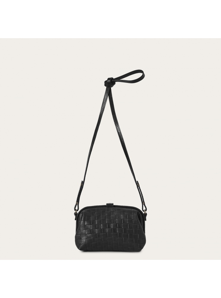 Rofe Bag S, matte black braid OUTLET | Balagan Studio
