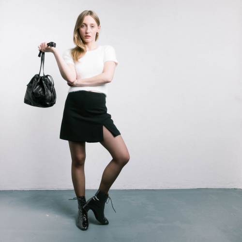 Victoria botki, czarny połysk | Balagan Studio