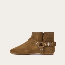 Avzam botki, ziemisty welur OUTLET