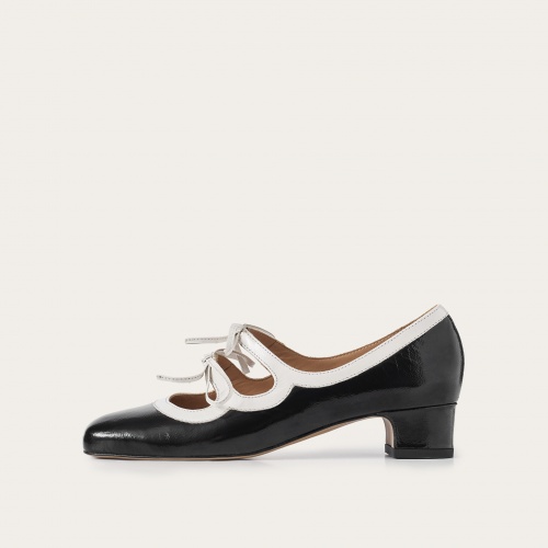 Greta Heels, black & white gloss | Balagan Studio