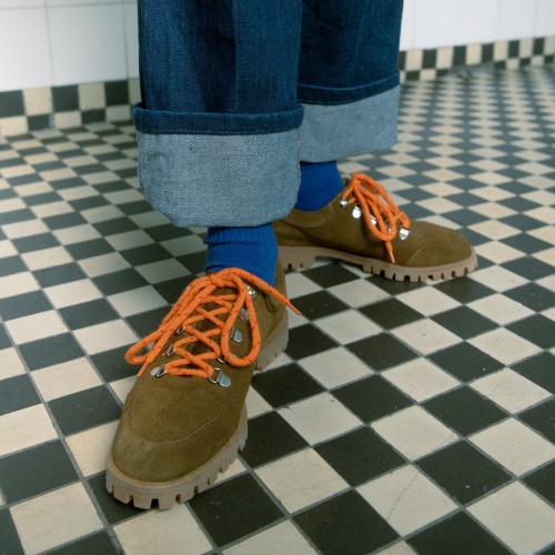 Dolomiti półbuty, ziemisty welur| Balagan Studio