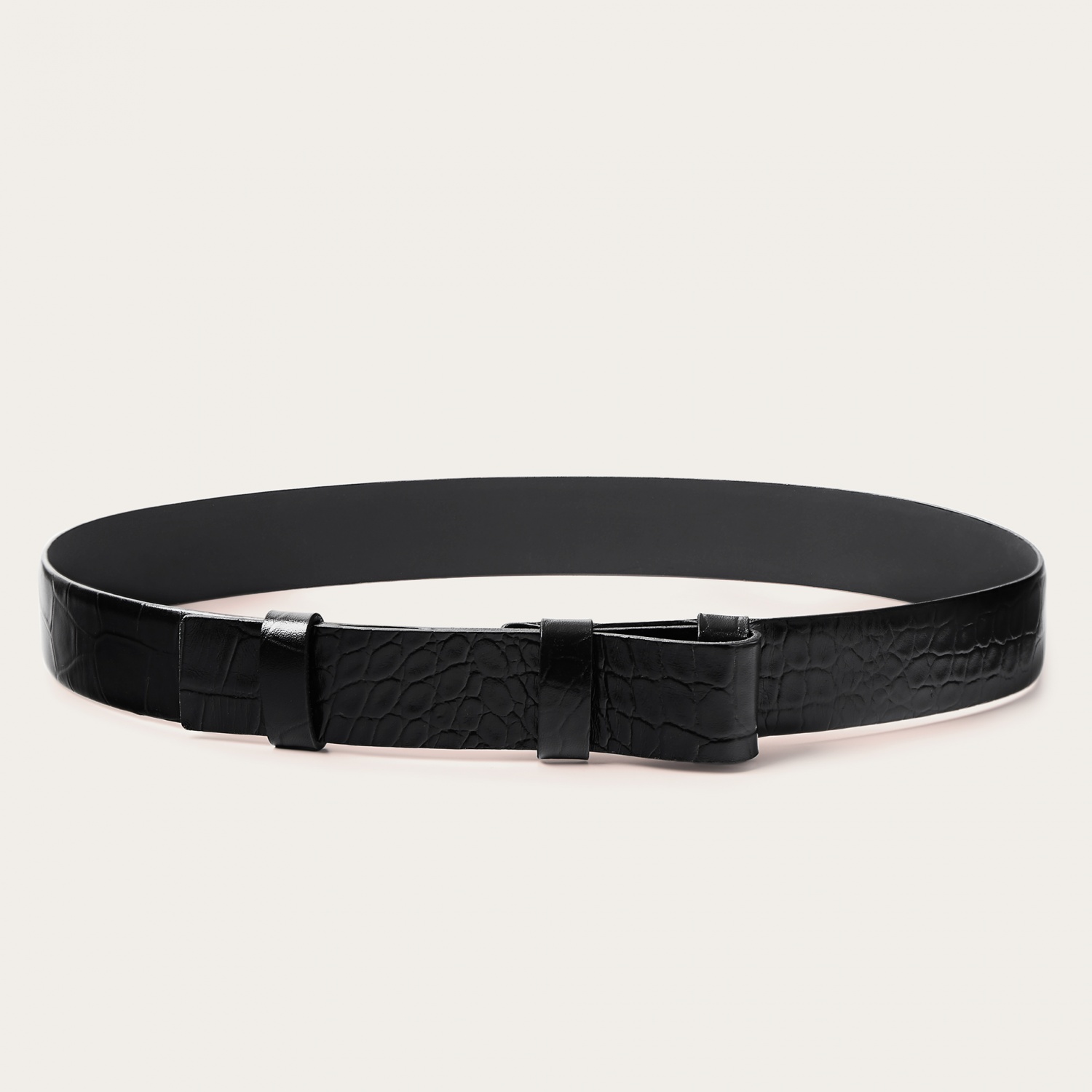  Wide waistline belt, black croce-2 